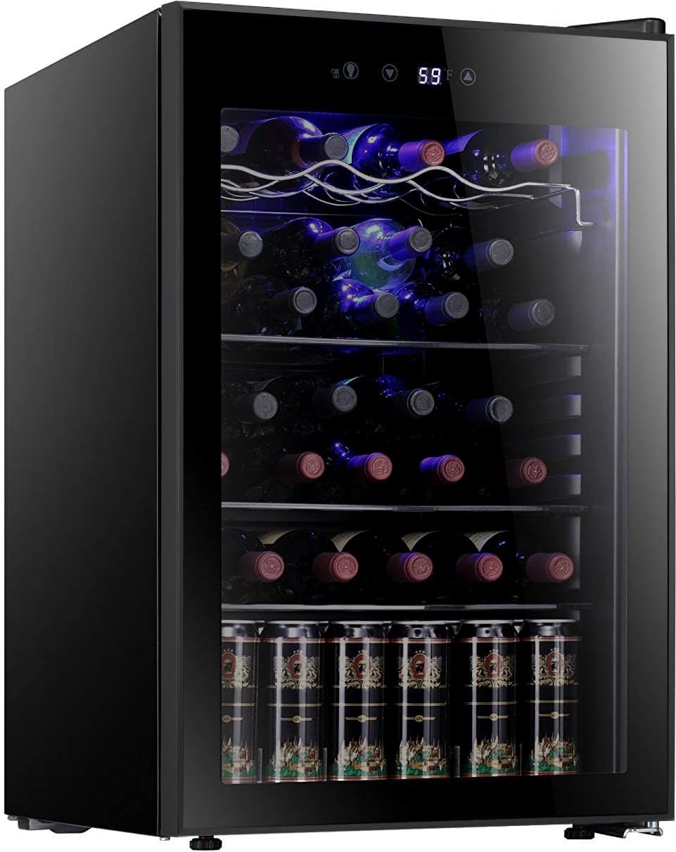 Wine Beer Mini Fridge - 36 flessen wijnkoeler/kast drankenkoelkast kleine mini-wijnkelder