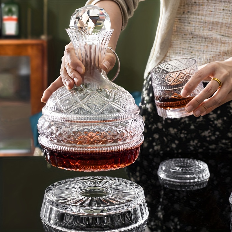 Decanter Aerator Set - Kristallen wijnkaraf Elegante handgemaakte glazen wijnkarafset