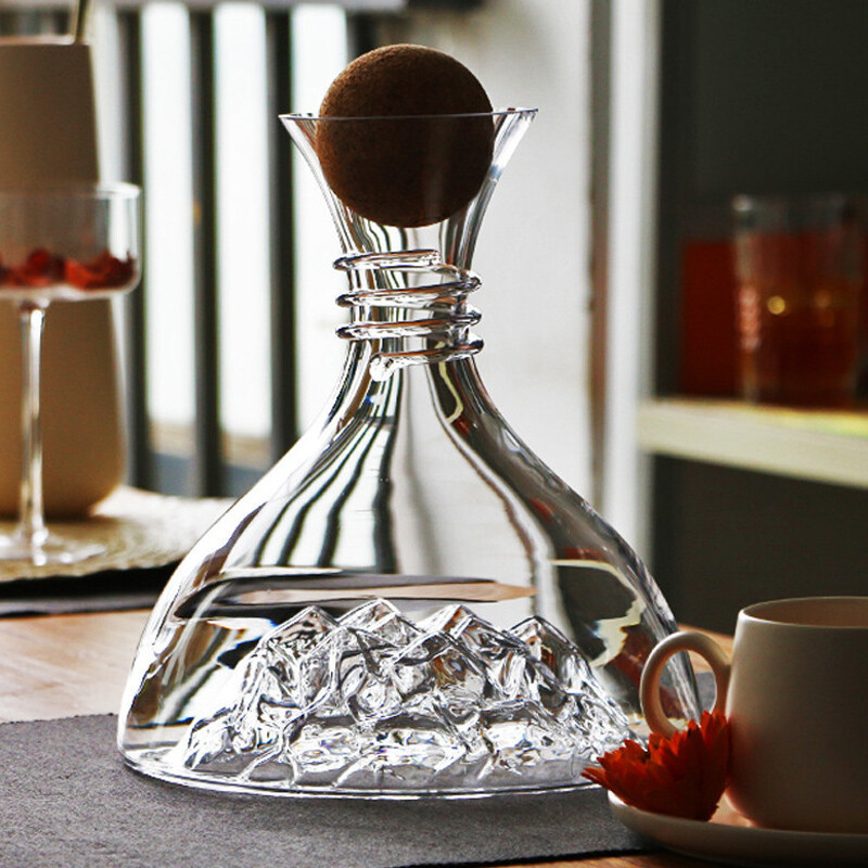 Kristallen ijsbergvormige snel - Decanter Aerator Set recensie en prijs