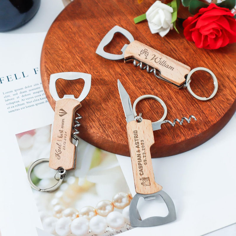 Op maat gegraveerd logo flesop - Wine Beer Opener recensie en prijs