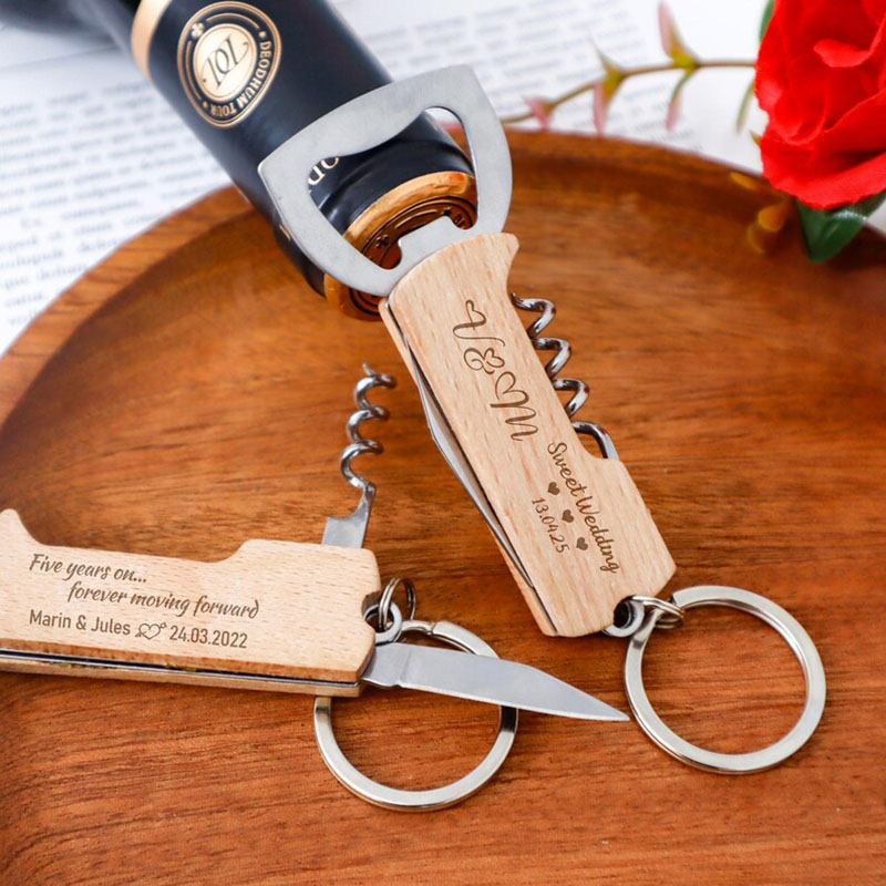Op maat gegraveerd logo flesop - Wine Beer Opener recensie en prijs