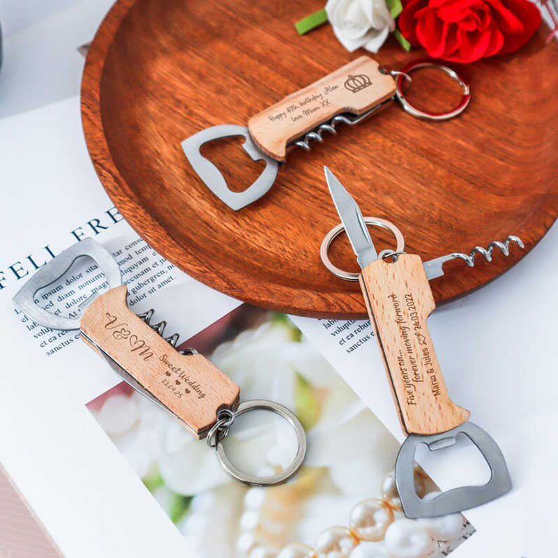 Op maat gegraveerd logo flesop - Wine Beer Opener recensie en prijs