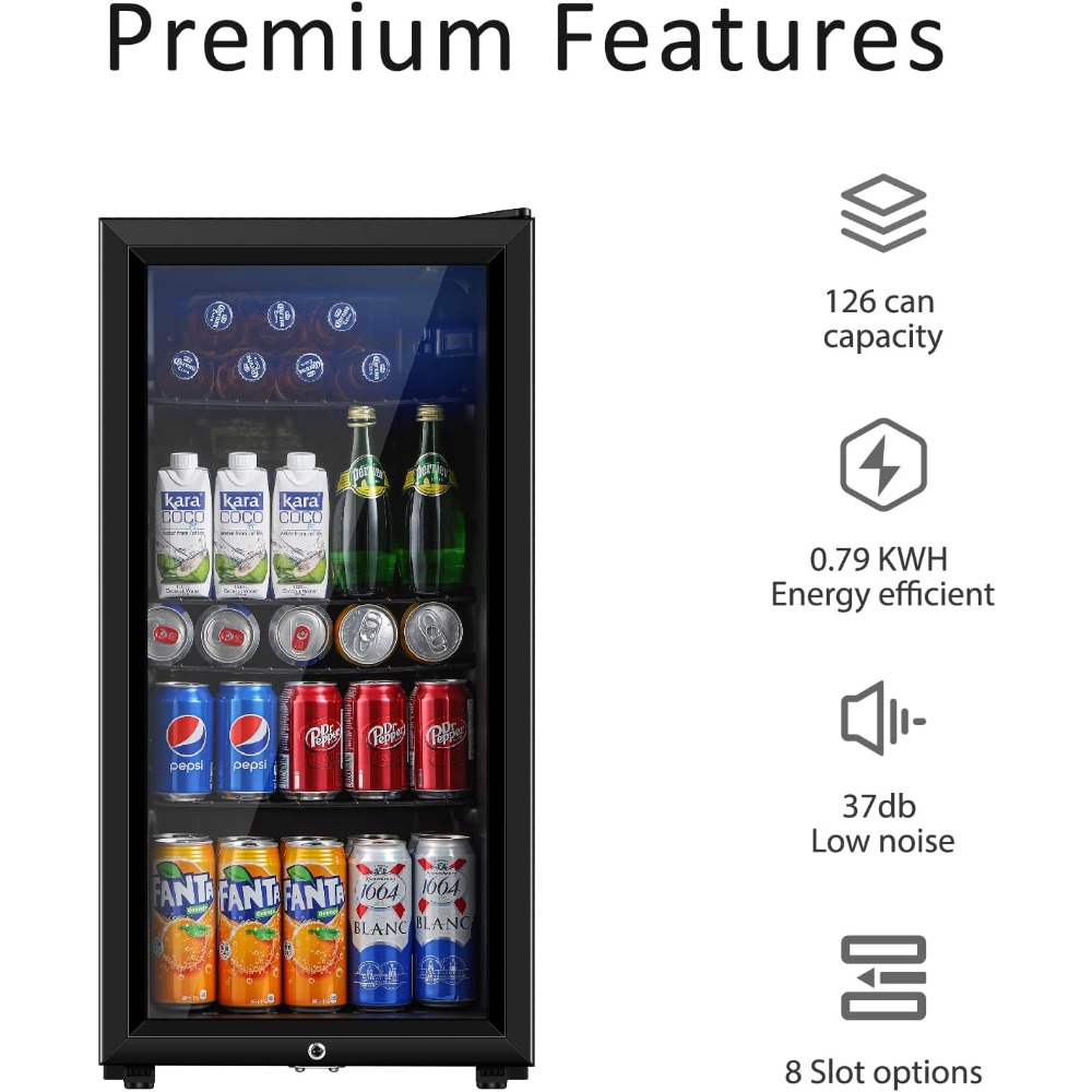 Drankkoelkast, driepunts minik - Wine Beer Mini Fridge recensie en prijs