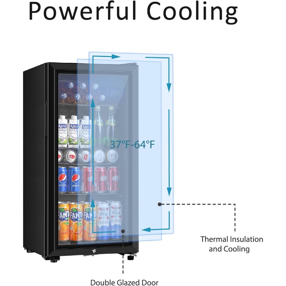 Drankkoelkast, driepunts minik - Wine Beer Mini Fridge recensie en prijs