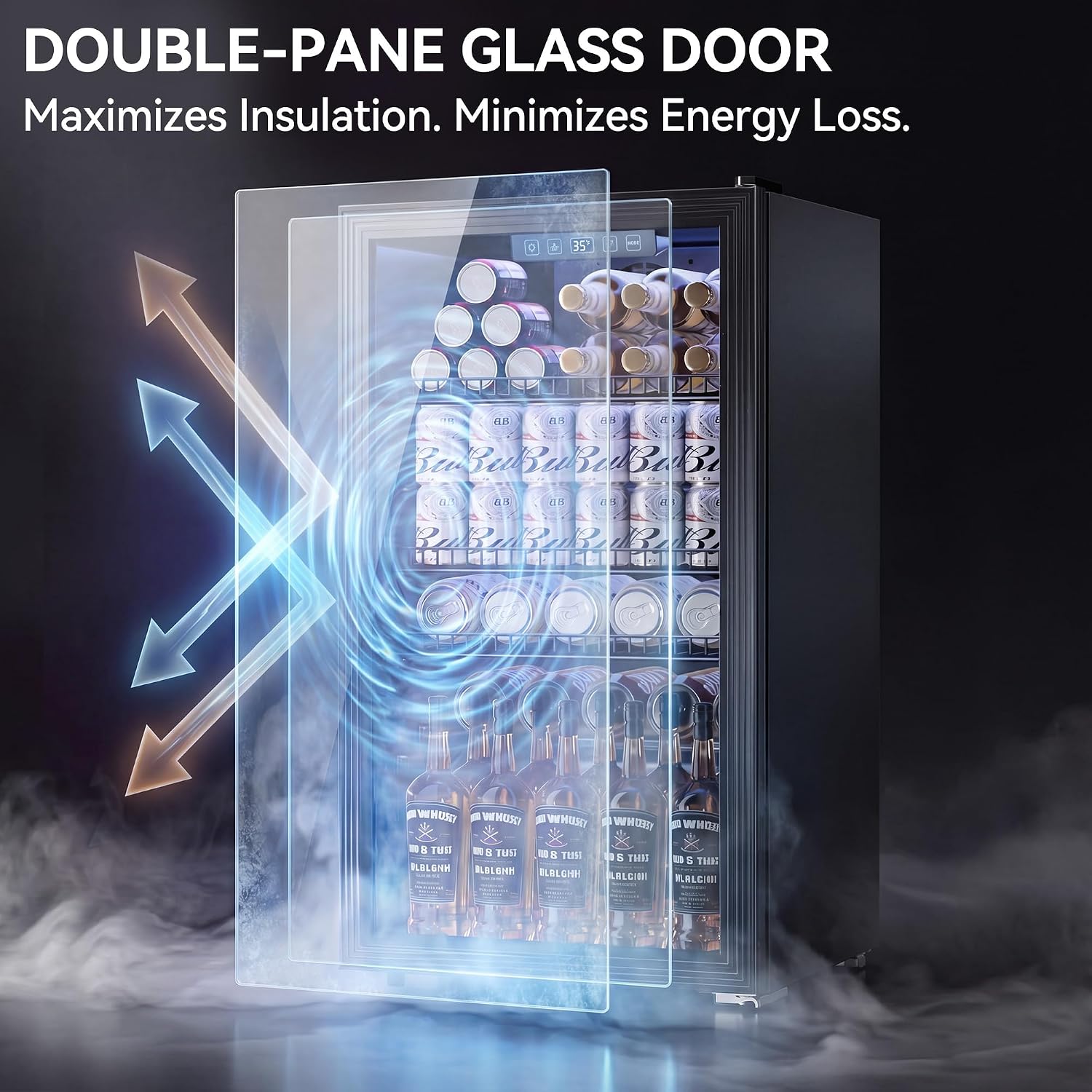 130 blikjes mini-koelkast met  - Wine Beer Mini Fridge recensie en prijs