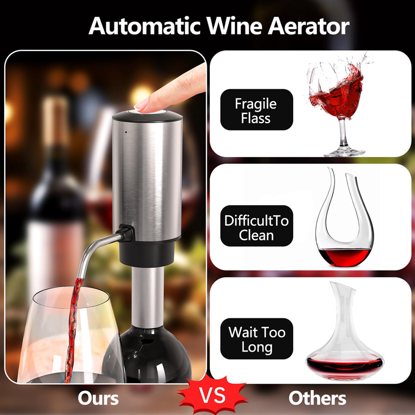 ABJI-4X Elektrische Wijnbeluch - Decanter Aerator Set recensie en prijs