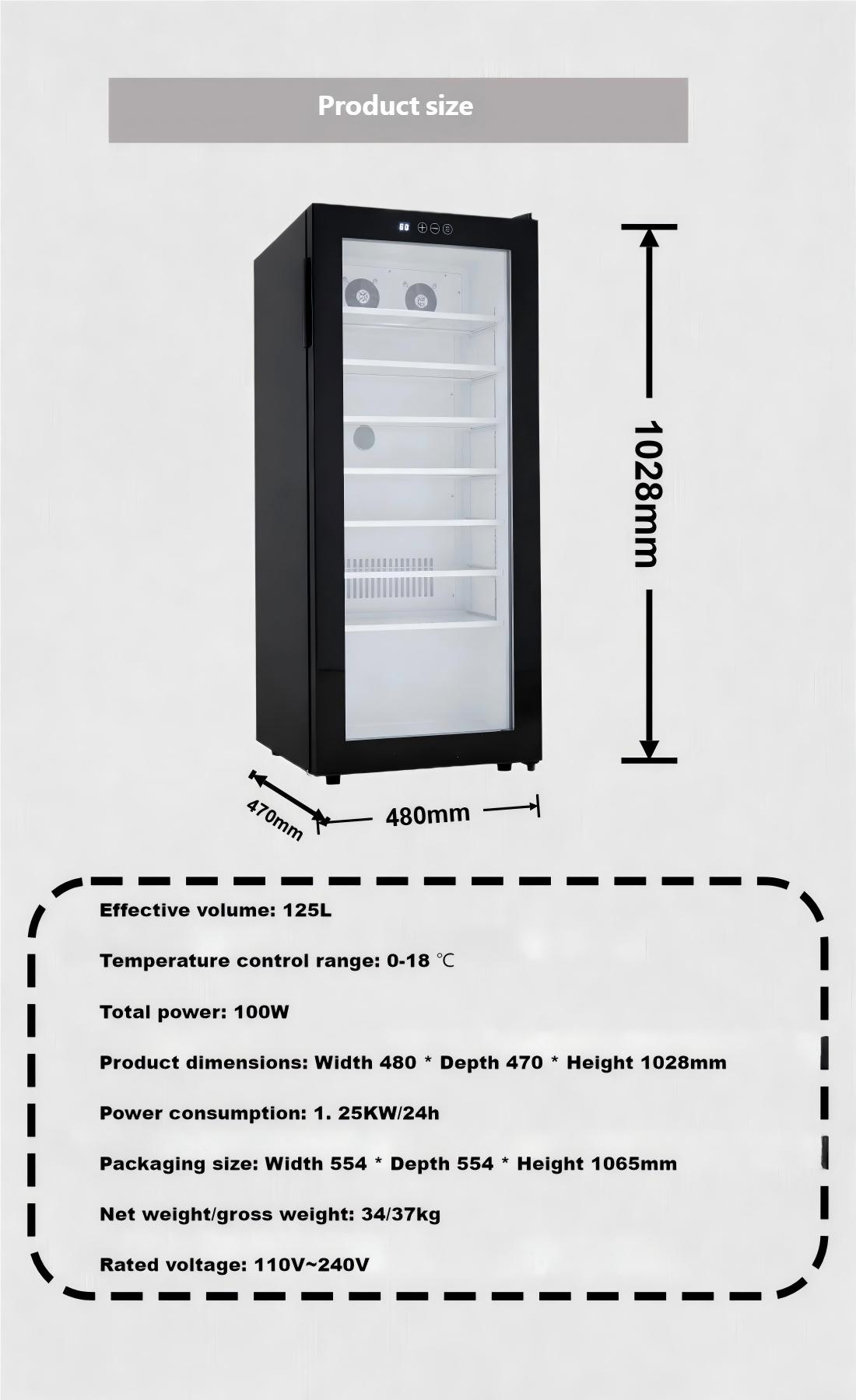 125L Bar Mini Koelkast Dranken - Wine Beer Mini Fridge recensie en prijs